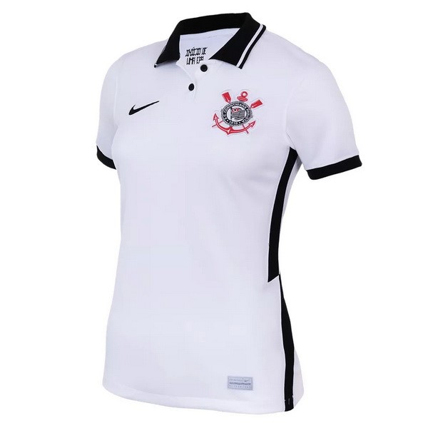 Camiseta Corinthians Paulista 1ª Mujer 2020-2021 Blanco